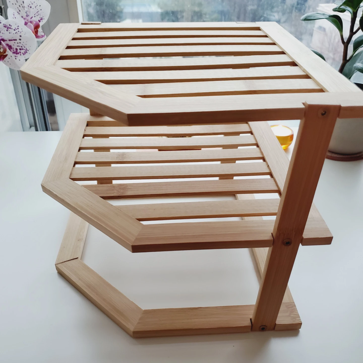 Bamboo Corner Shelf Unit - photo 2