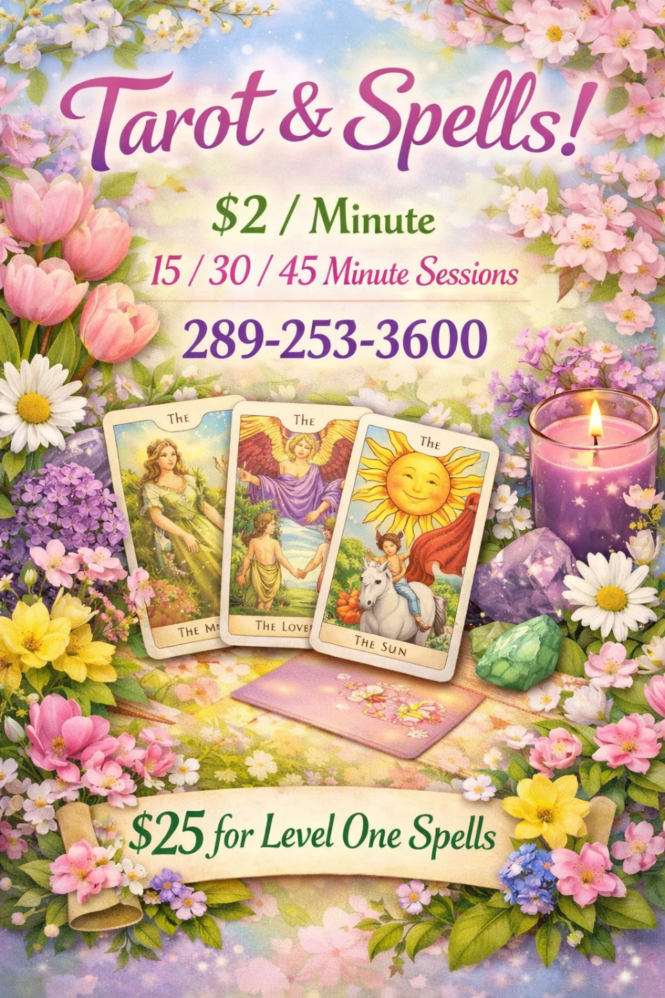Tarot & Spells Services - $2/Minute