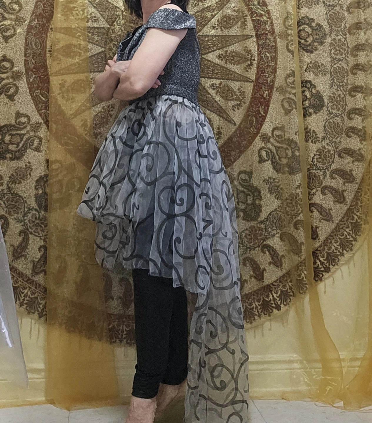 Sparkly Corset High-Low Tulle Skirt Dress  🌱Medium - photo 3
