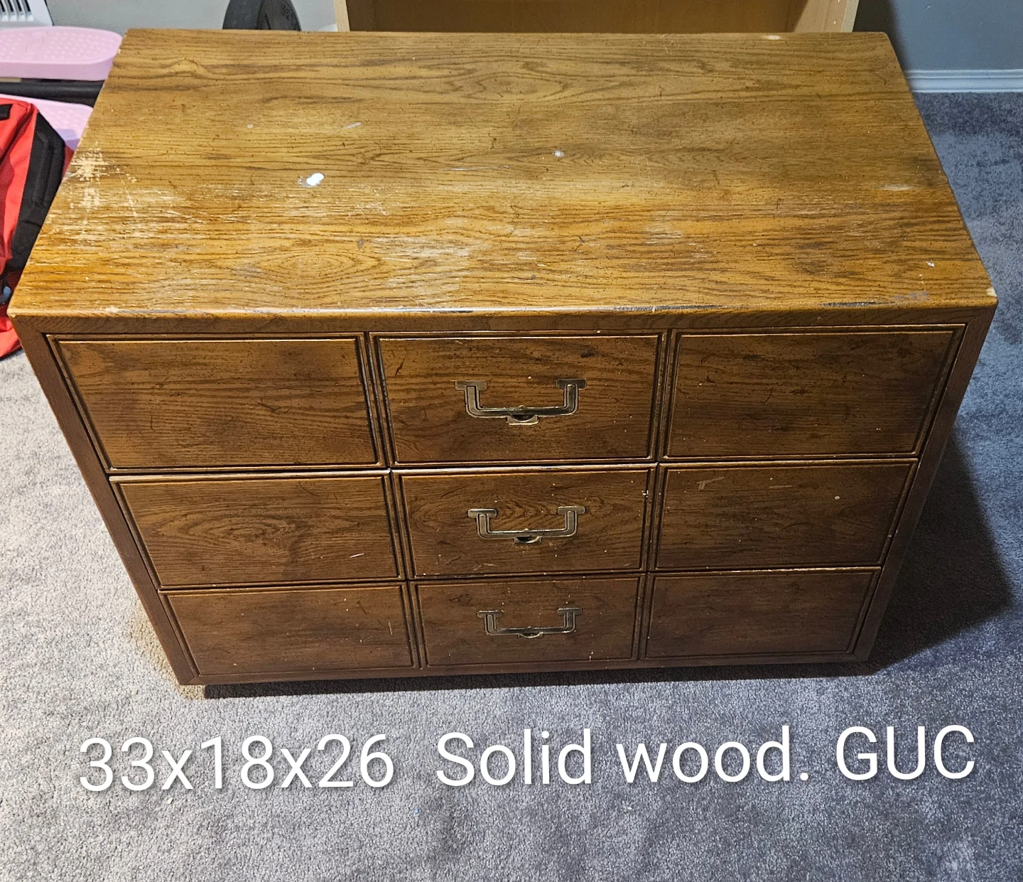 3 Drawer Dresser Solid Wood