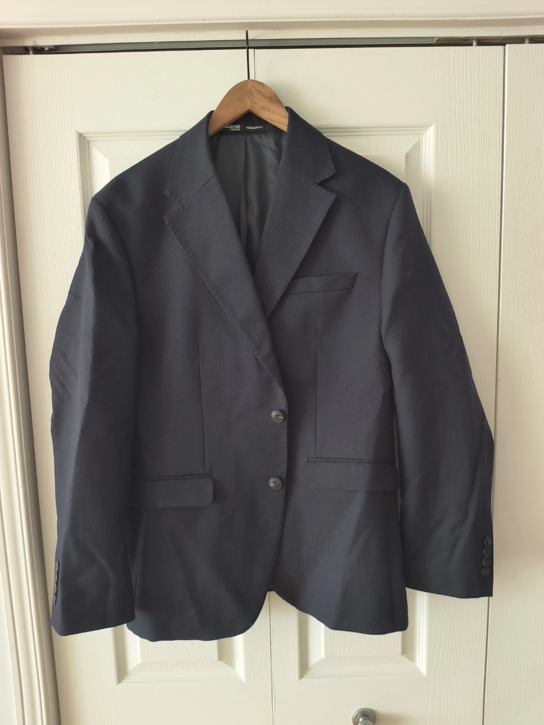 Selected Homme Navy Wool Blazer - 40R