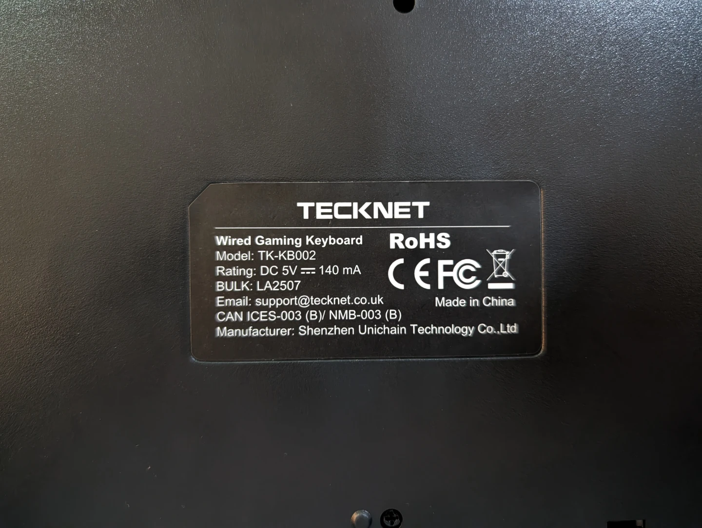 TeckNet TK-KB002 RGB Wired Gaming Keyboard - photo 3