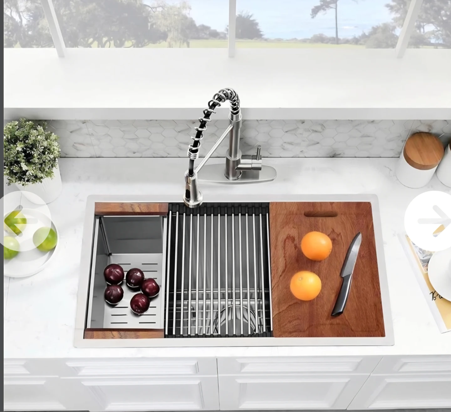 30" stainless steel kitchen sink (New in box)