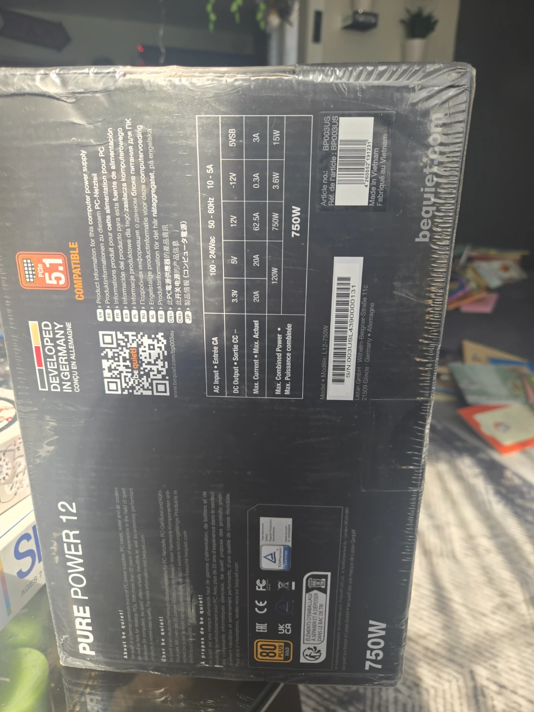 be quiet! PURE POWER 12 750W Power Supply - photo 2