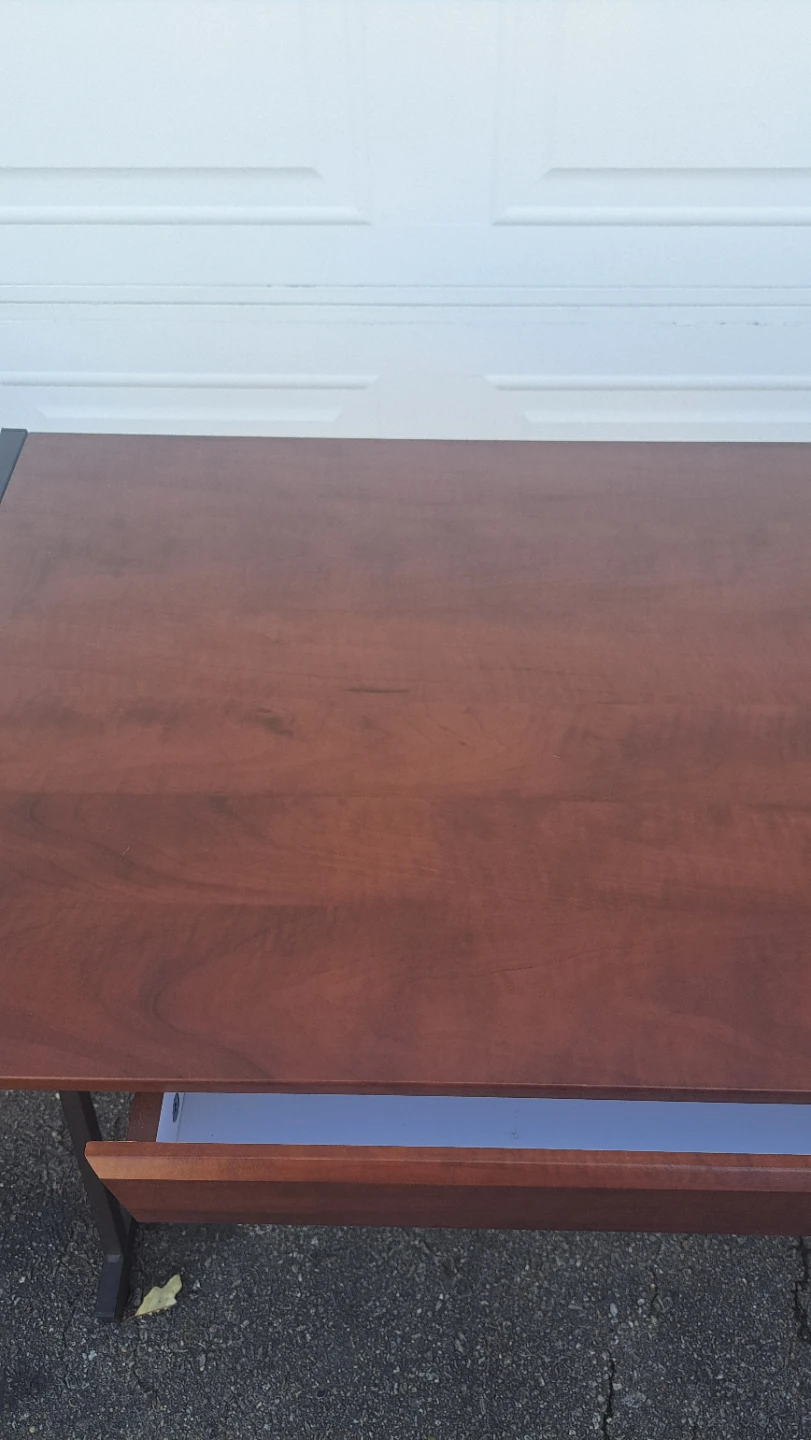 Desk with Metal Frame - photo 3