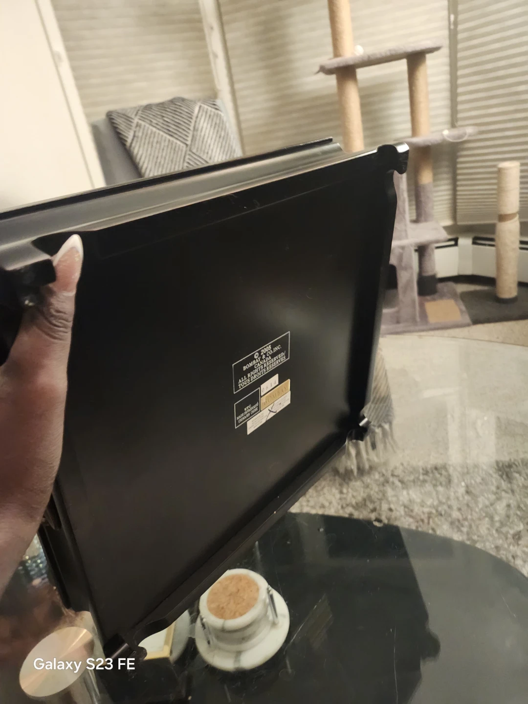 Black Wooden Jewelry Box with Glass Lid - photo 4
