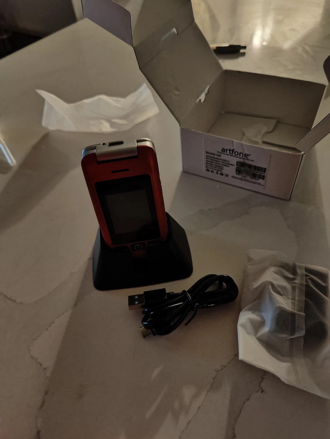 Artfone Flip Phone - Red - photo 5