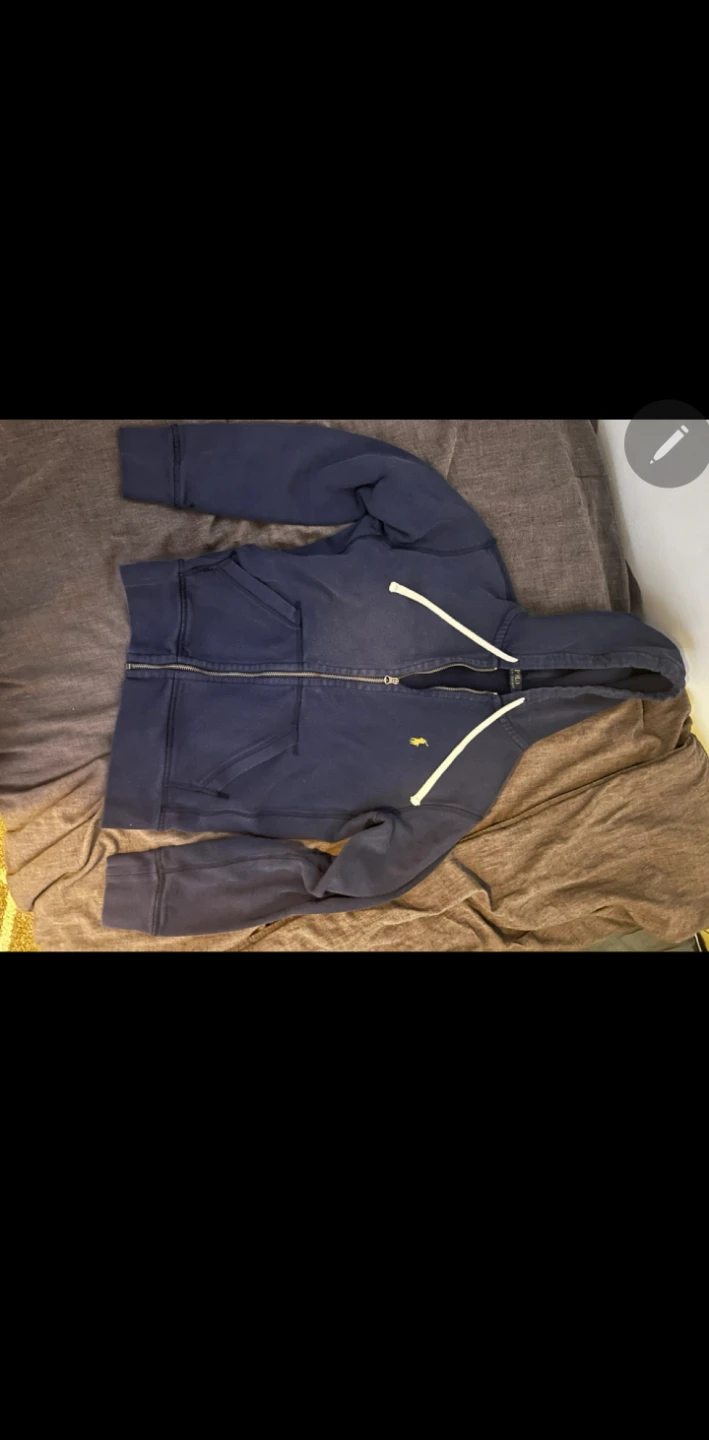 Polo Ralph Lauren Zip-Up Hoodie Navy Blue Size S