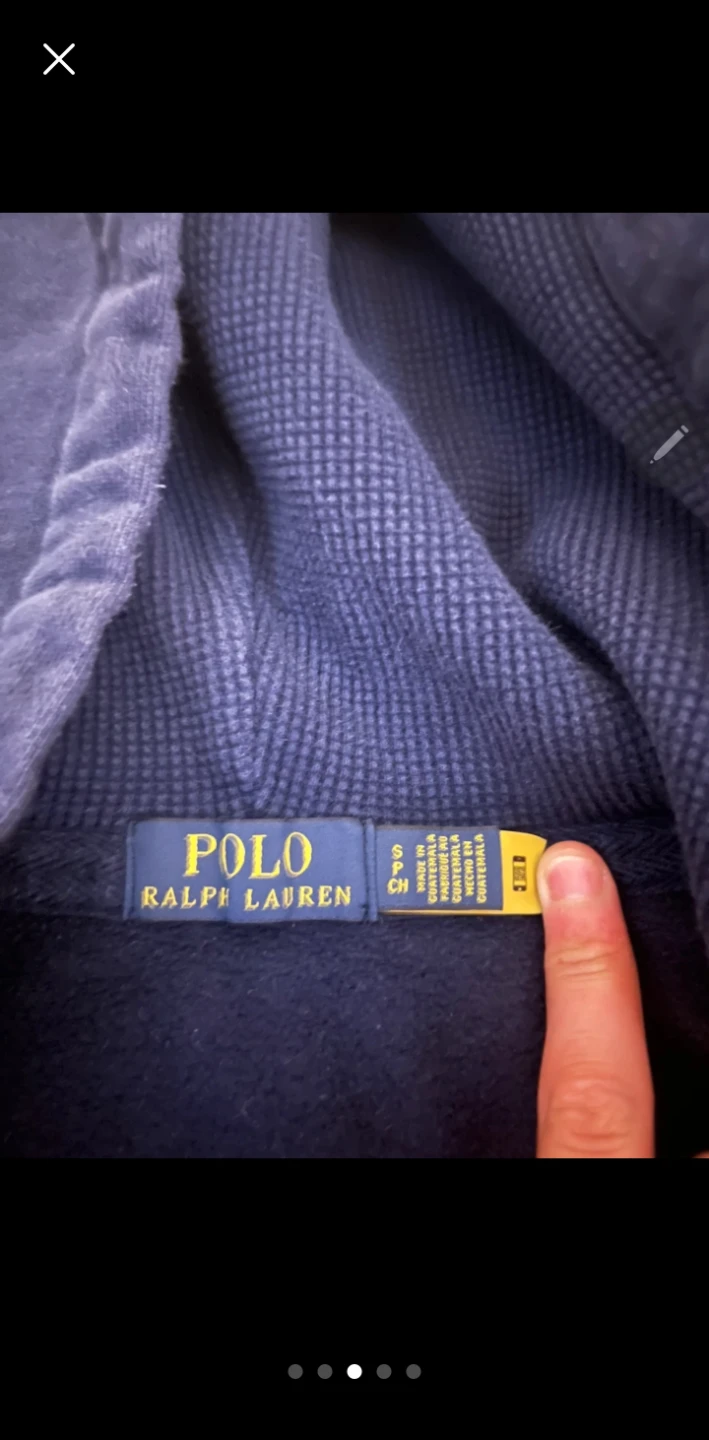 Polo Ralph Lauren Zip-Up Hoodie Navy Blue Size S - photo 2