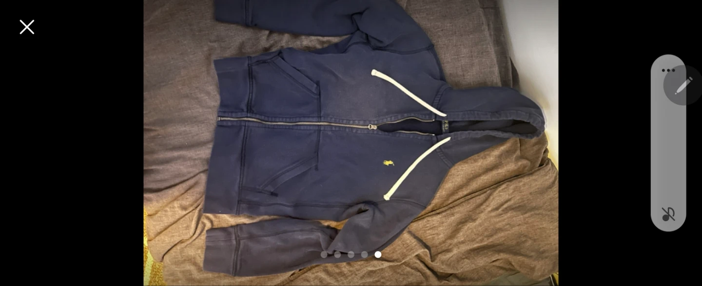 Polo Ralph Lauren Zip-Up Hoodie Navy Blue Size S - photo 3
