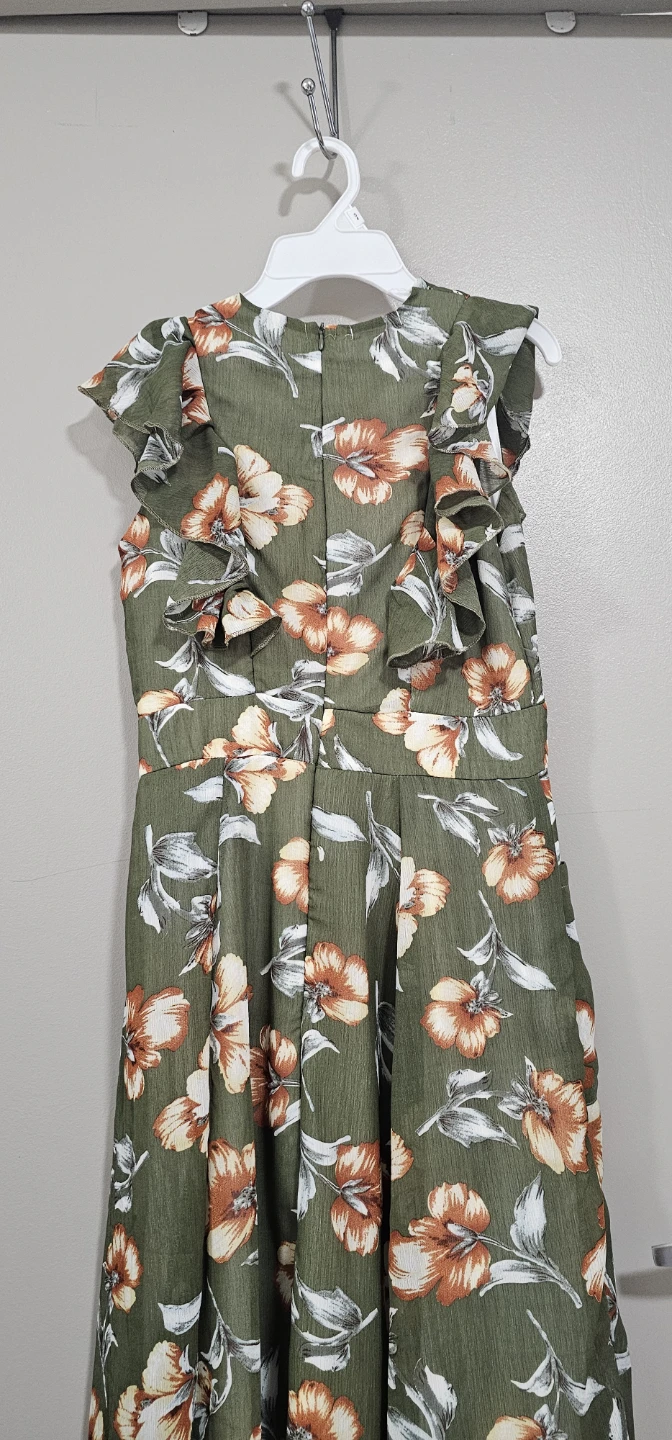 New brand Zara Basic Fashion Women's Floral Print Midi Dress 🌱 - photo 5