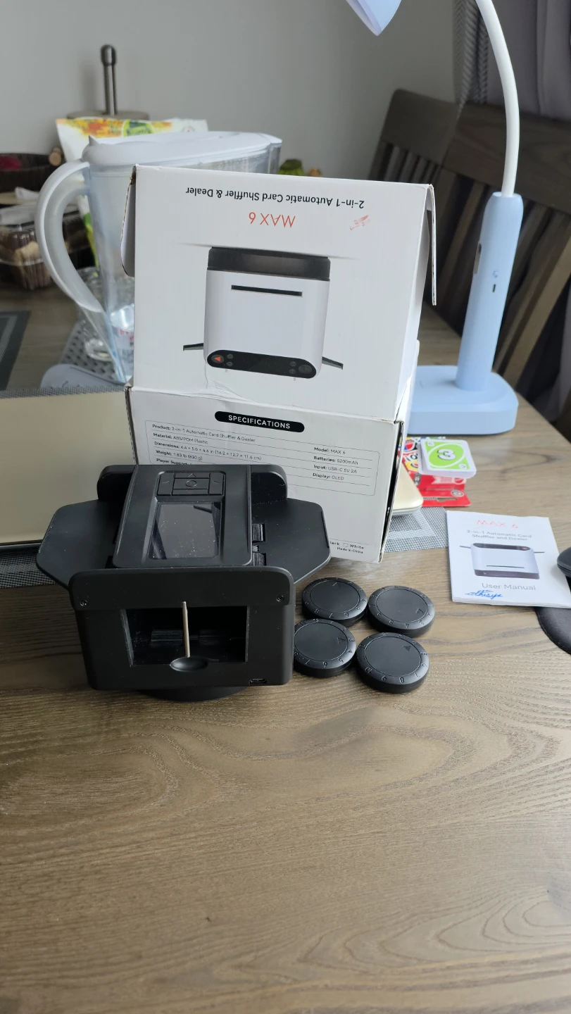 Max 6 - 2-in-1 Automatic Card Shuffler & Dealer (Wireless) - photo 2