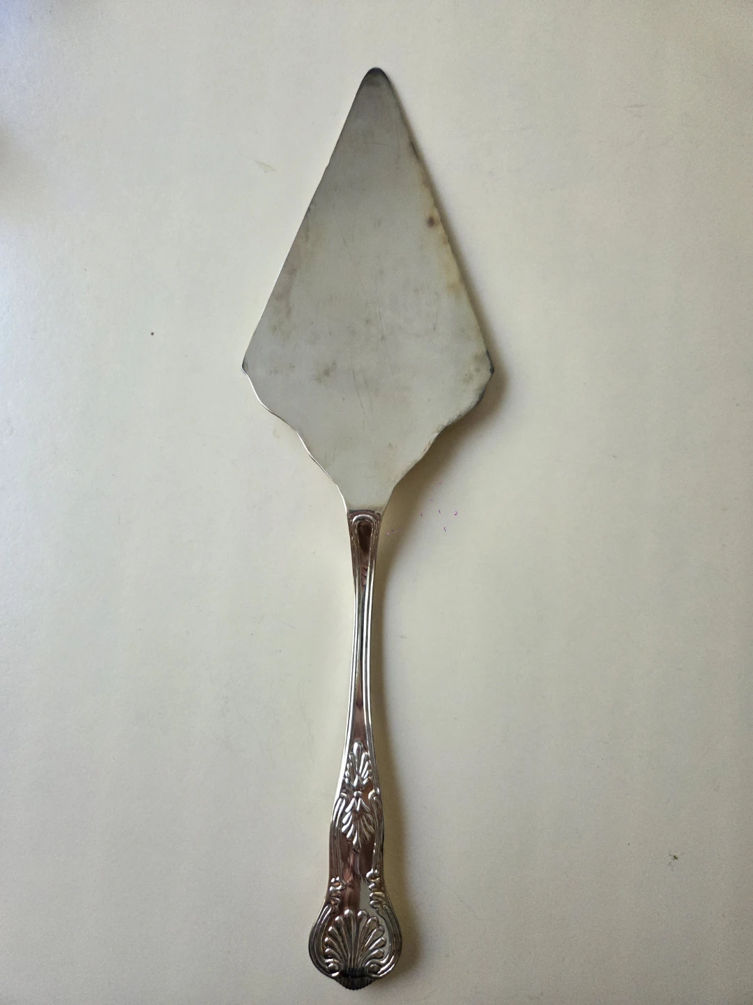Vintage silver plated Etched Cake Server - photo 2