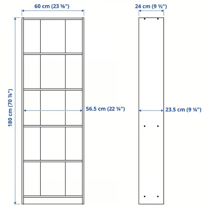 Two IKEA white bookshelves - photo 2