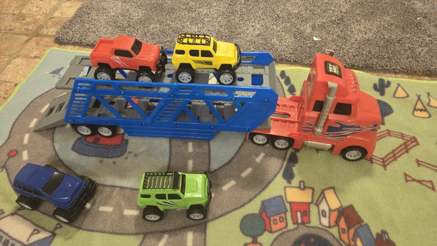 Toy Truck and Car Set with Play Mat 🌱 - photo 3