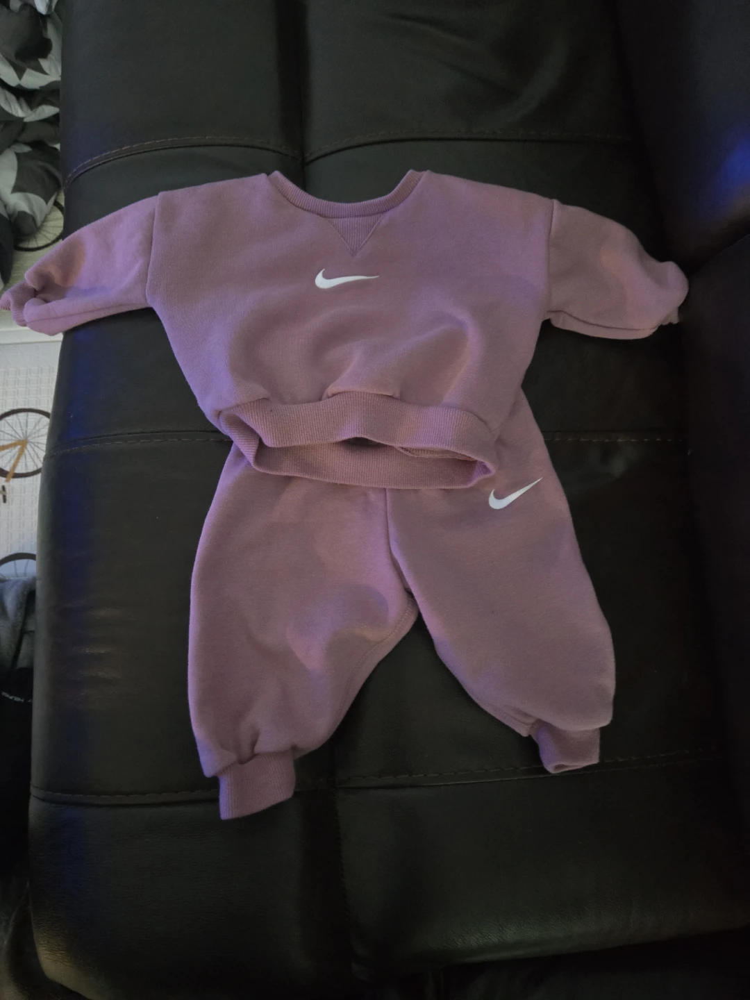 Nike Baby Sweatshirt and Jogger Set - Dusty Rose - photo 2
