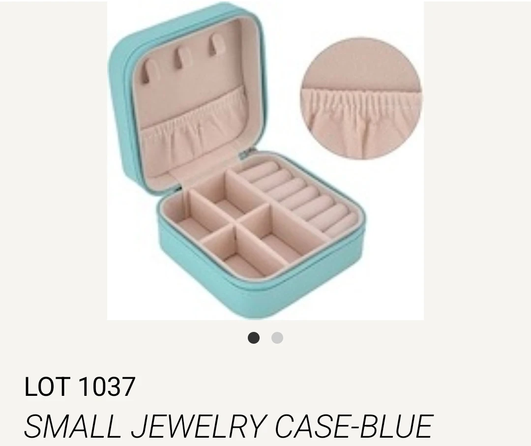 Small Teal Jewelry Case - photo 2