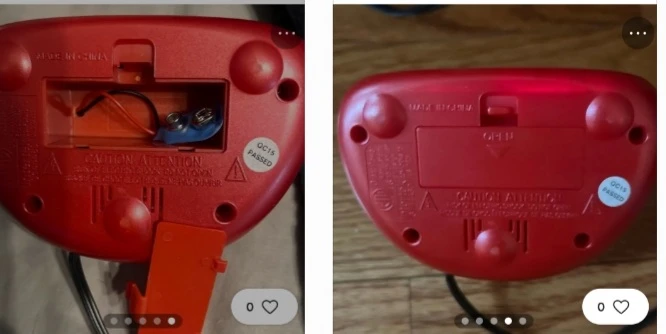 Red Digital Alarm Clock with Snooze - photo 2