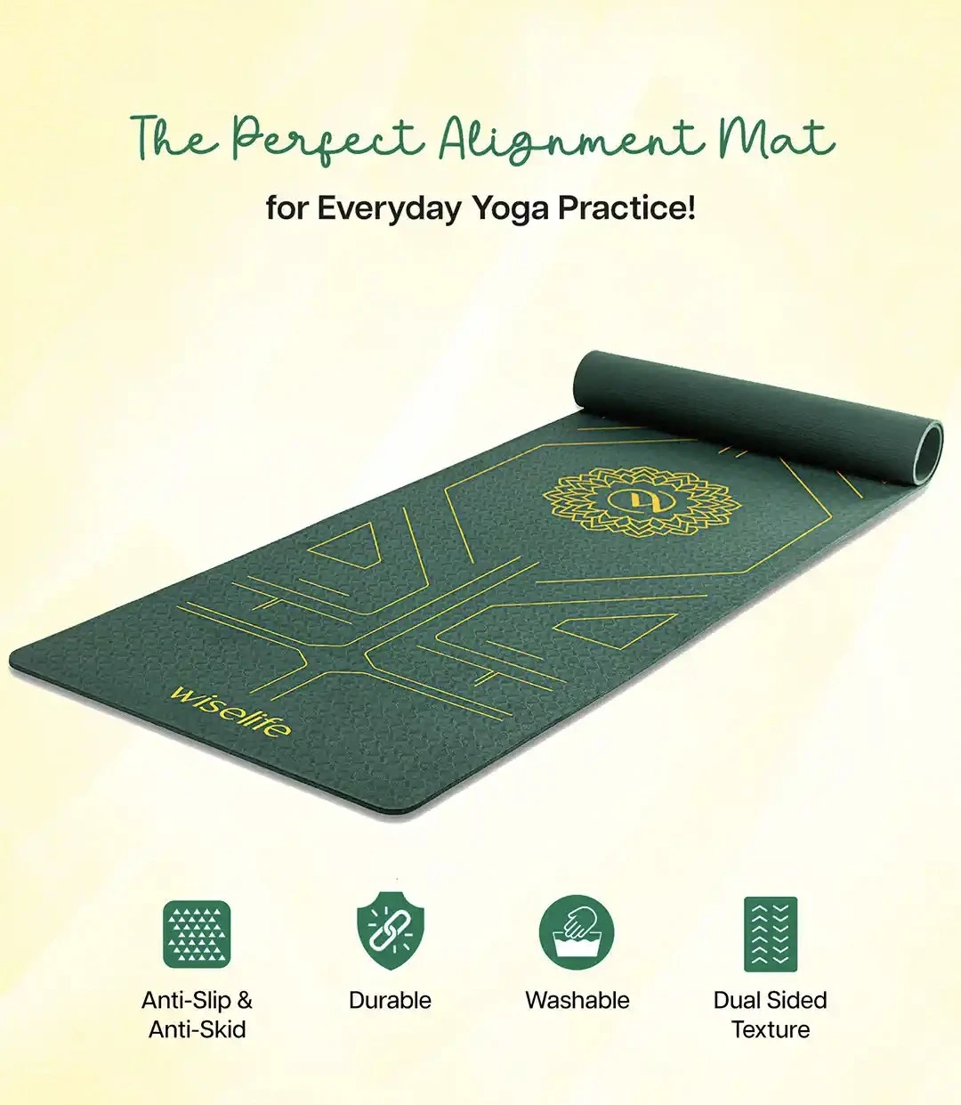 Eco-friendly Anti-Slip Yoga Mat with Strap - photo 3