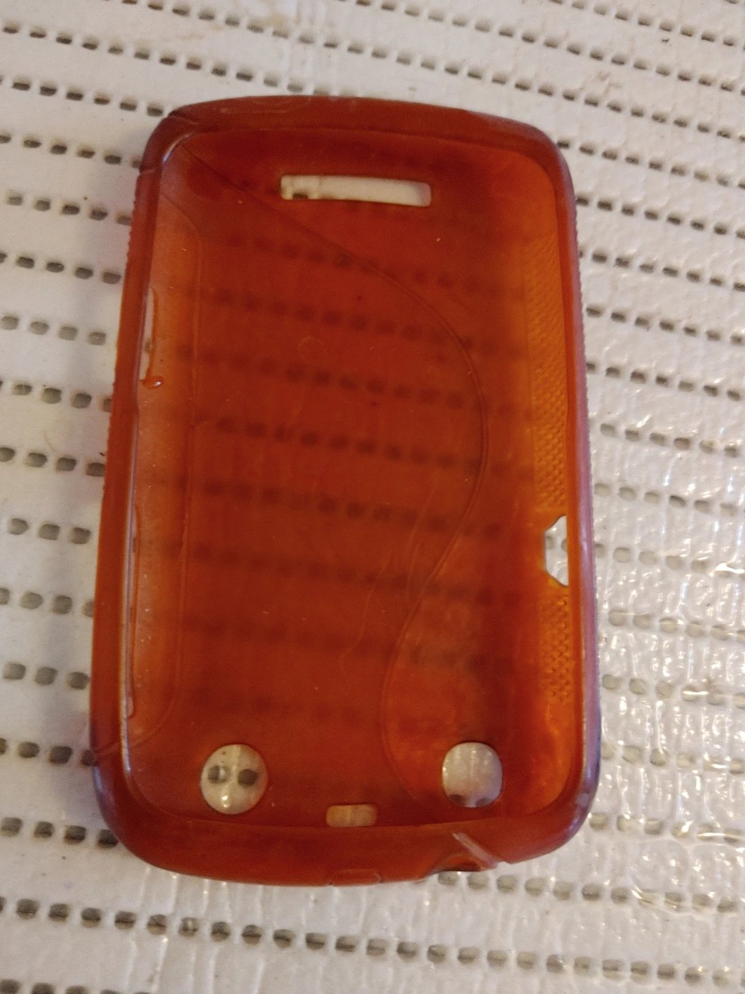 Translucent Orange Phone Case Back Cover