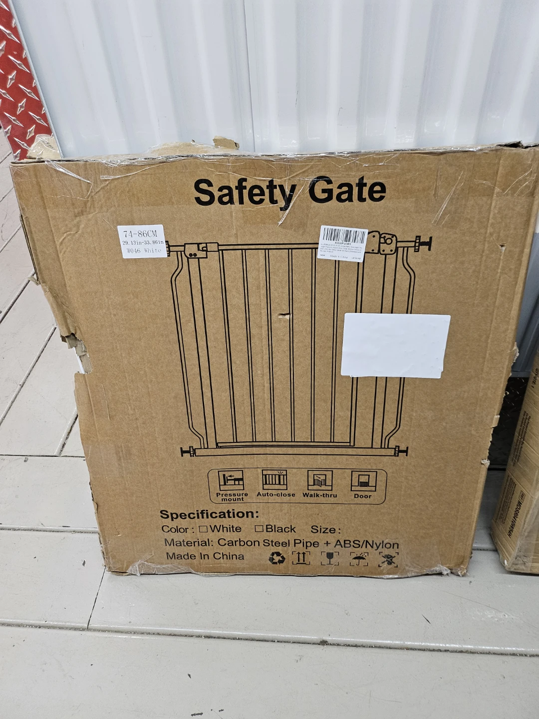 🚪👣 Baby Gate Walk Through Pressure Mount ✨🛡️ - photo 2