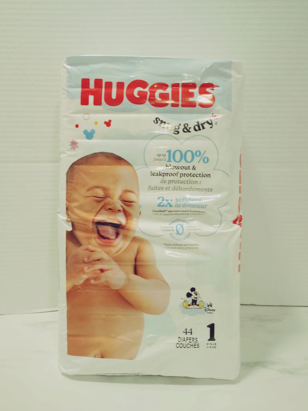 Huggies Snug & Dry Diapers Size 1, 44 Count