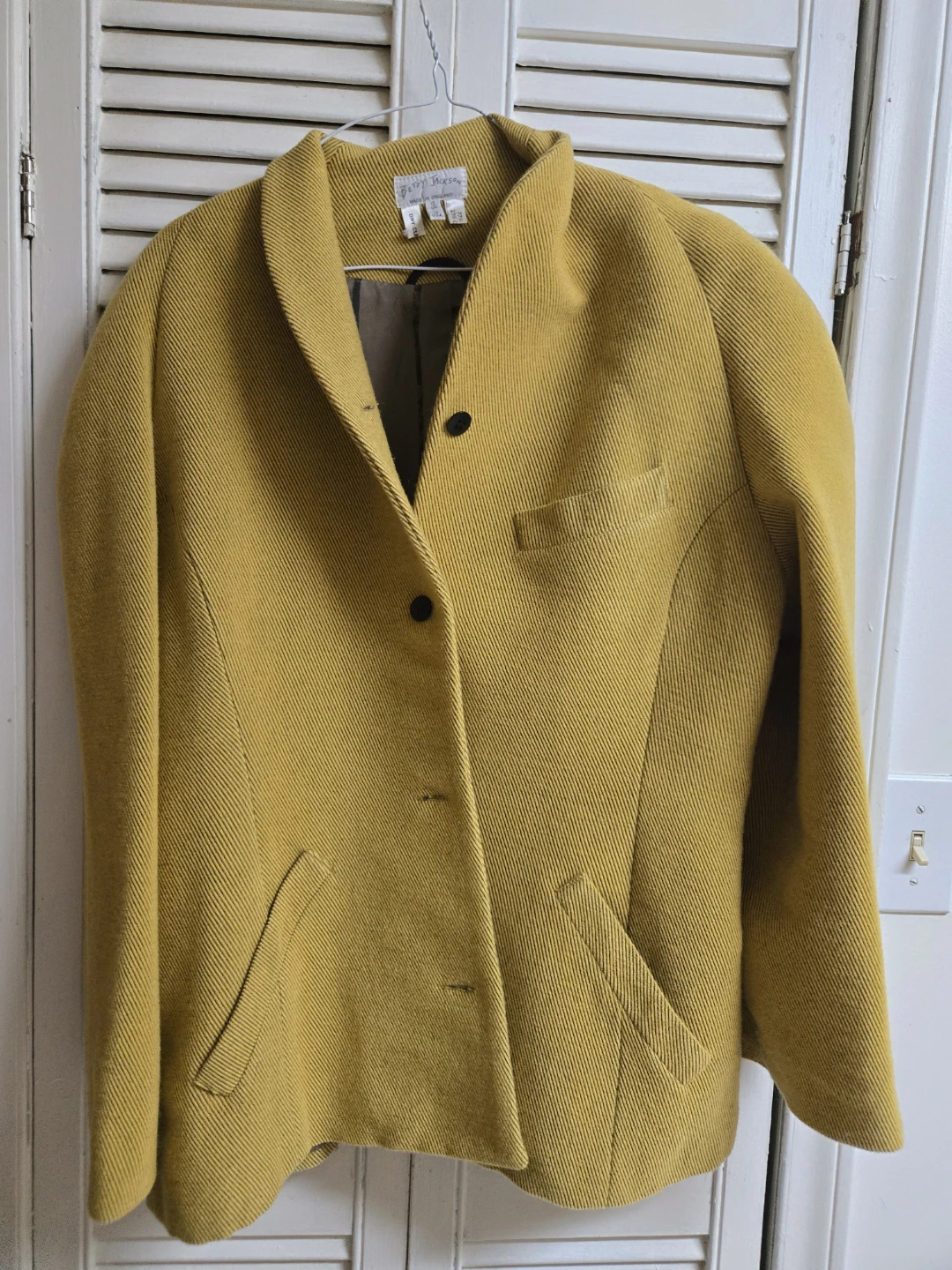 Vintage Betty Jackson Yellow Blazer - Size 12 UK