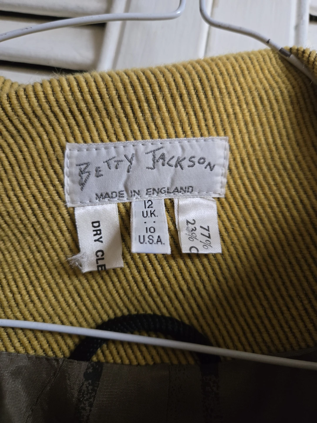 Vintage Betty Jackson Yellow Blazer - Size 12 UK - photo 3