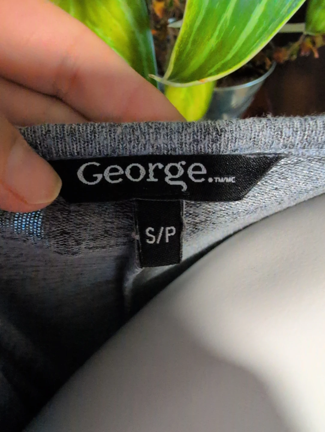 George Women's Grey Cold Shoulder Tie Sleeve T-Shirt Size S/P - photo 5