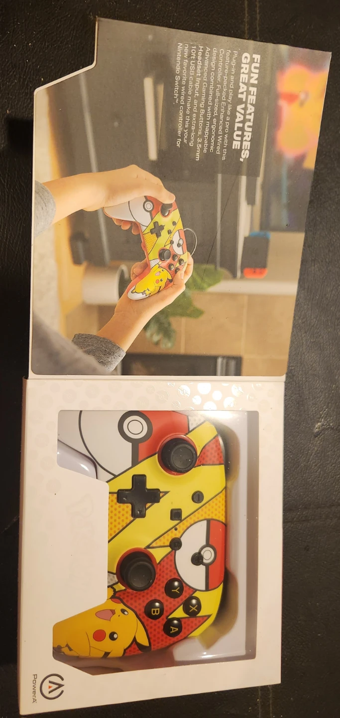 PowerA Pikachu Wired Controller – Nintendo Switch (Sealed) 🌱 - photo 2