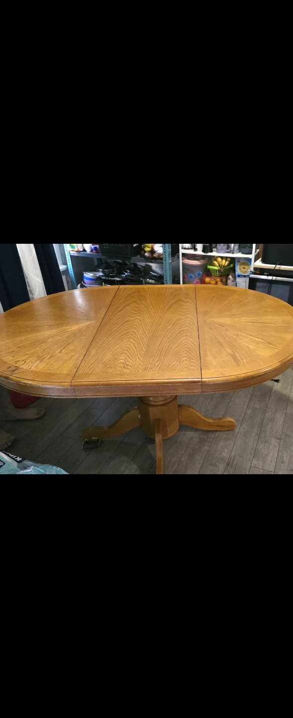 Oak Pedestal Dining Table - photo 3