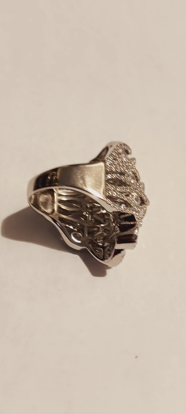New !! Sterling Silver 925 Stamped Cluster CZ Sparkling Ring.8 - photo 4