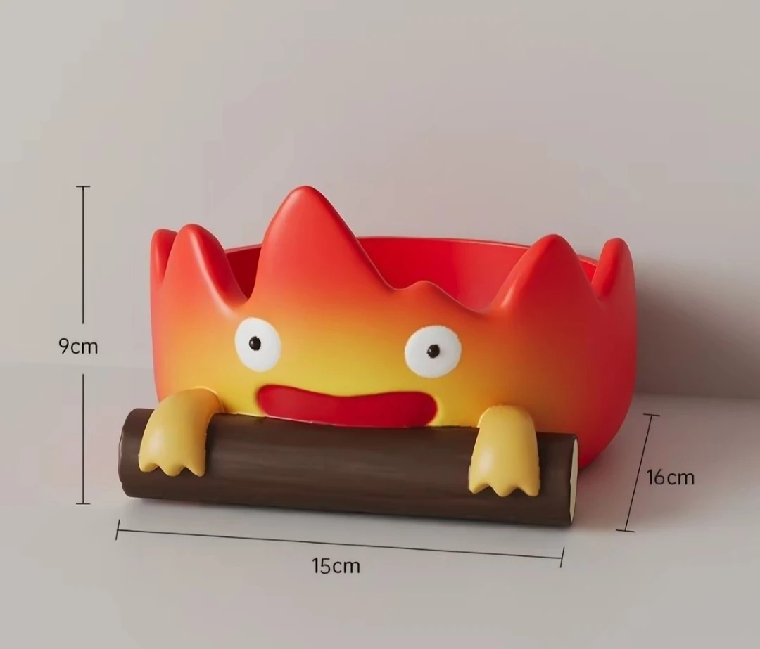 Calcifer Studio Ghibli Ceramic Key Organizer / Home Decoration