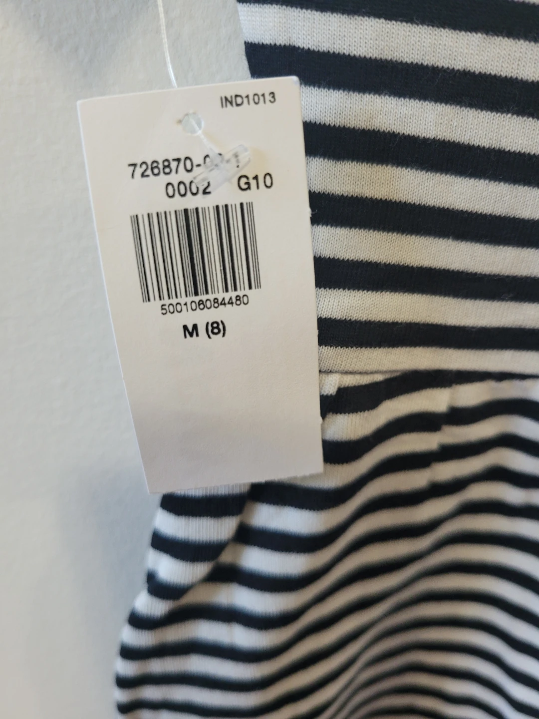 Striped T-Shirt Dress - Size M (8) - photo 2