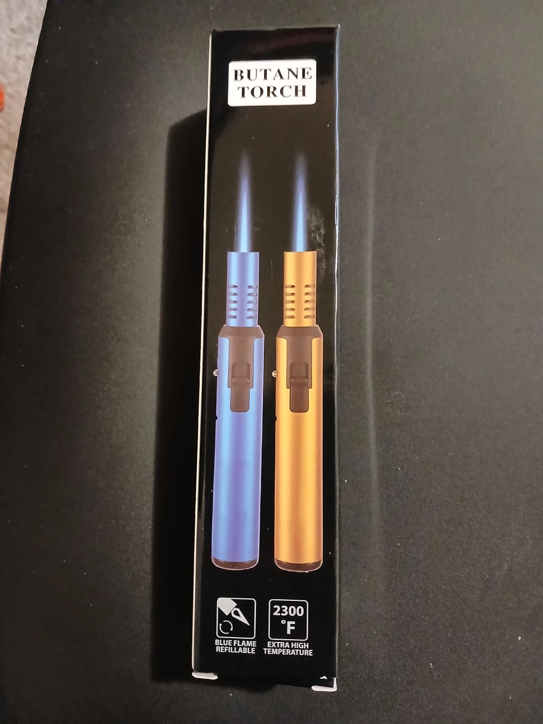 Red Butane Torch W/ Adjustable Flame & 3 Butane Nozzle Adapters - photo 4