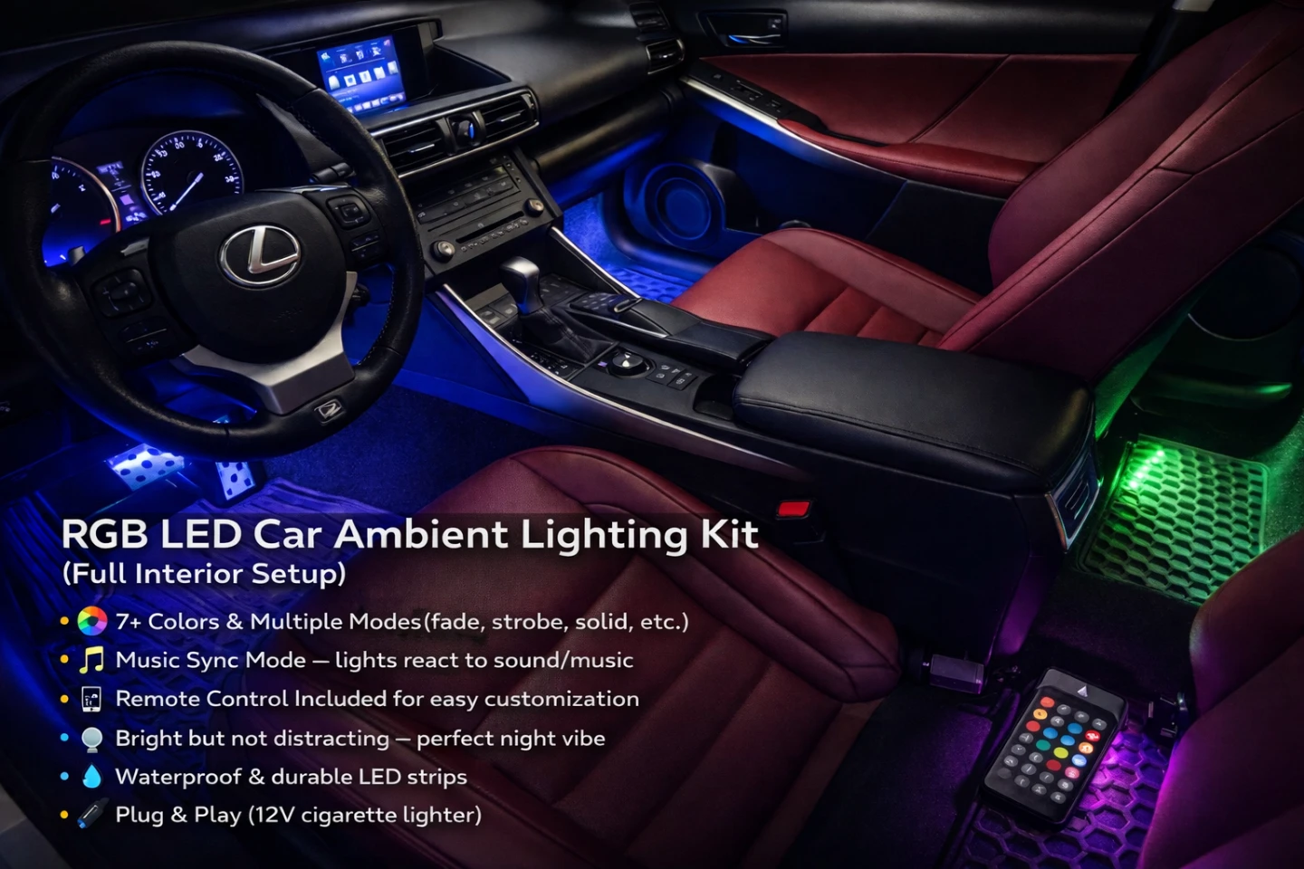 Automobile Atmosphere Lamp Kit basic plug n play!