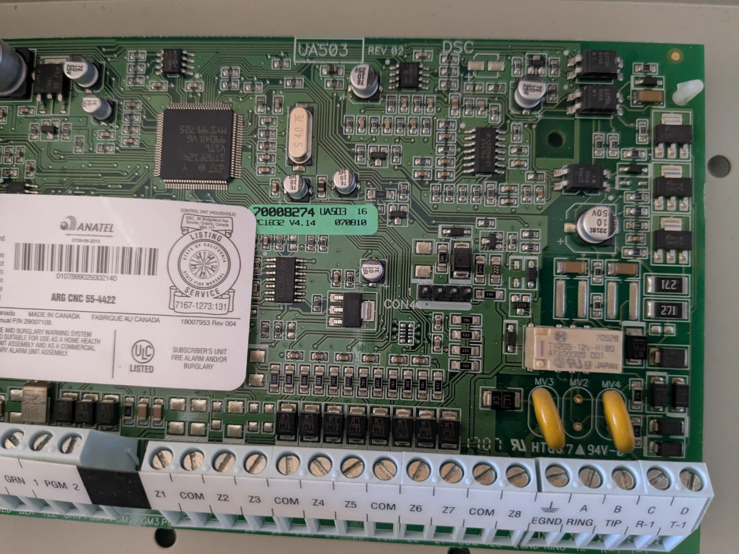 DSC PC1832 Control Panel - photo 2