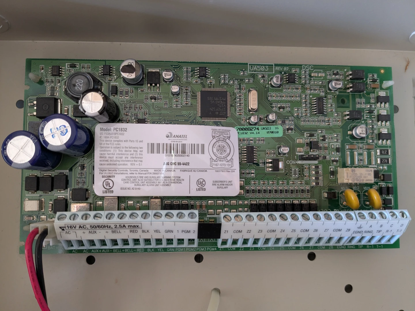 DSC PC1832 Control Panel - photo 4