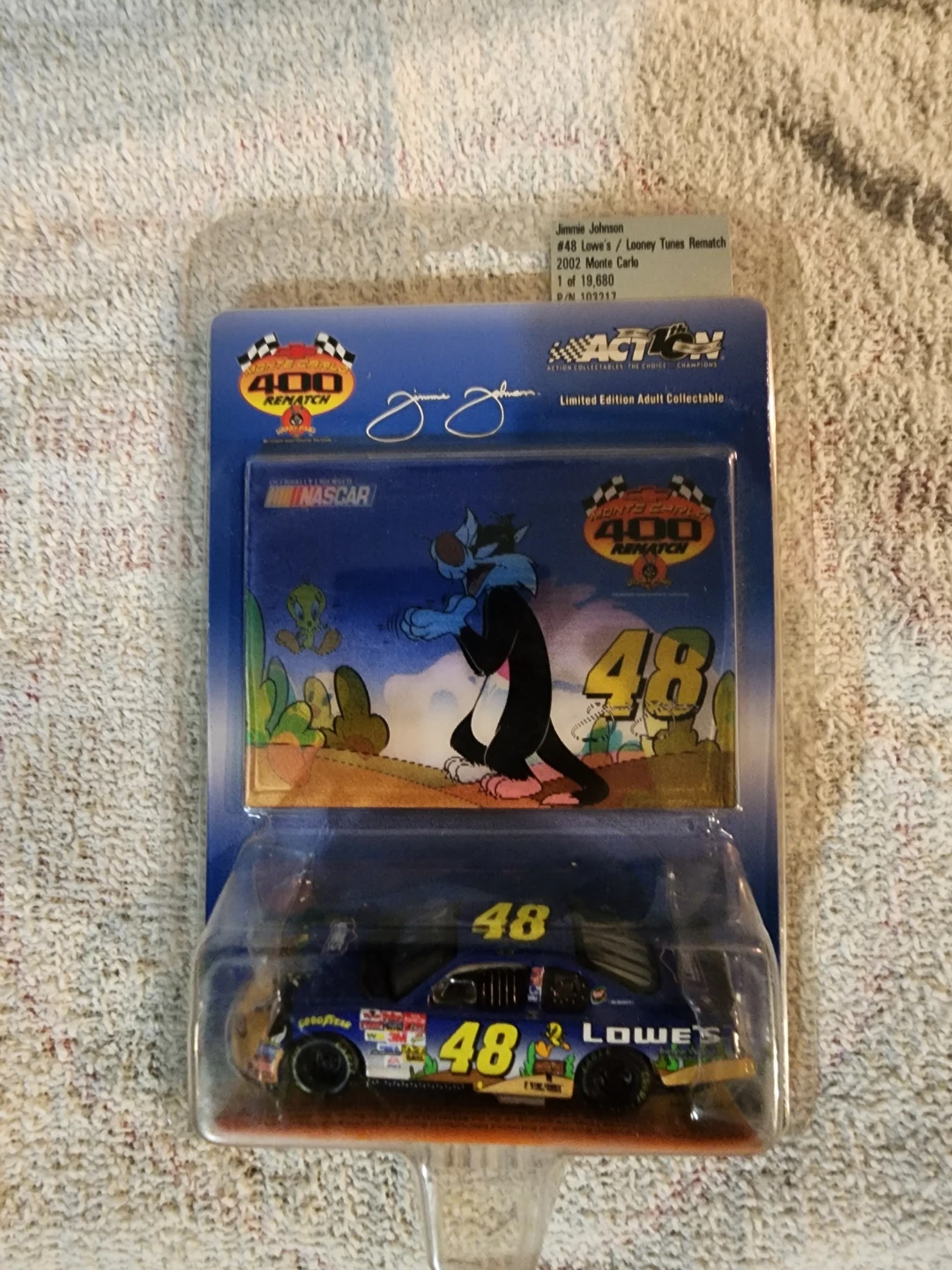Jimmie Johnson #48 Lowe's/Looney Tunes 2002 Monte Carlo Action
