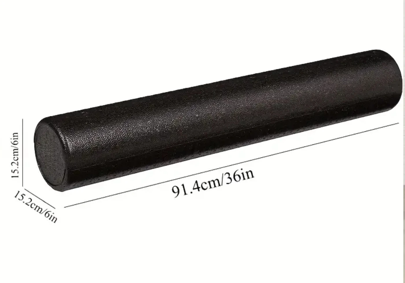 Black Foam Roller - 36 inches