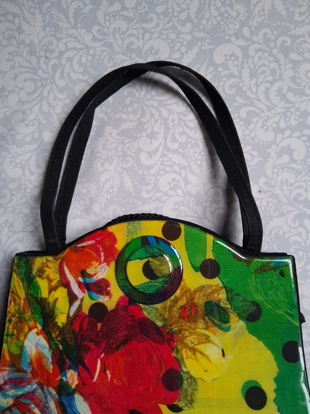 Artistic floral print handbag - photo 2