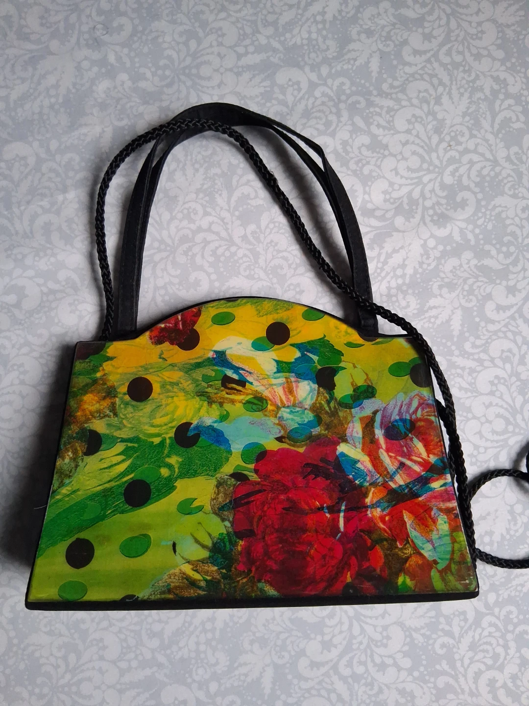 Artistic floral print handbag - photo 4