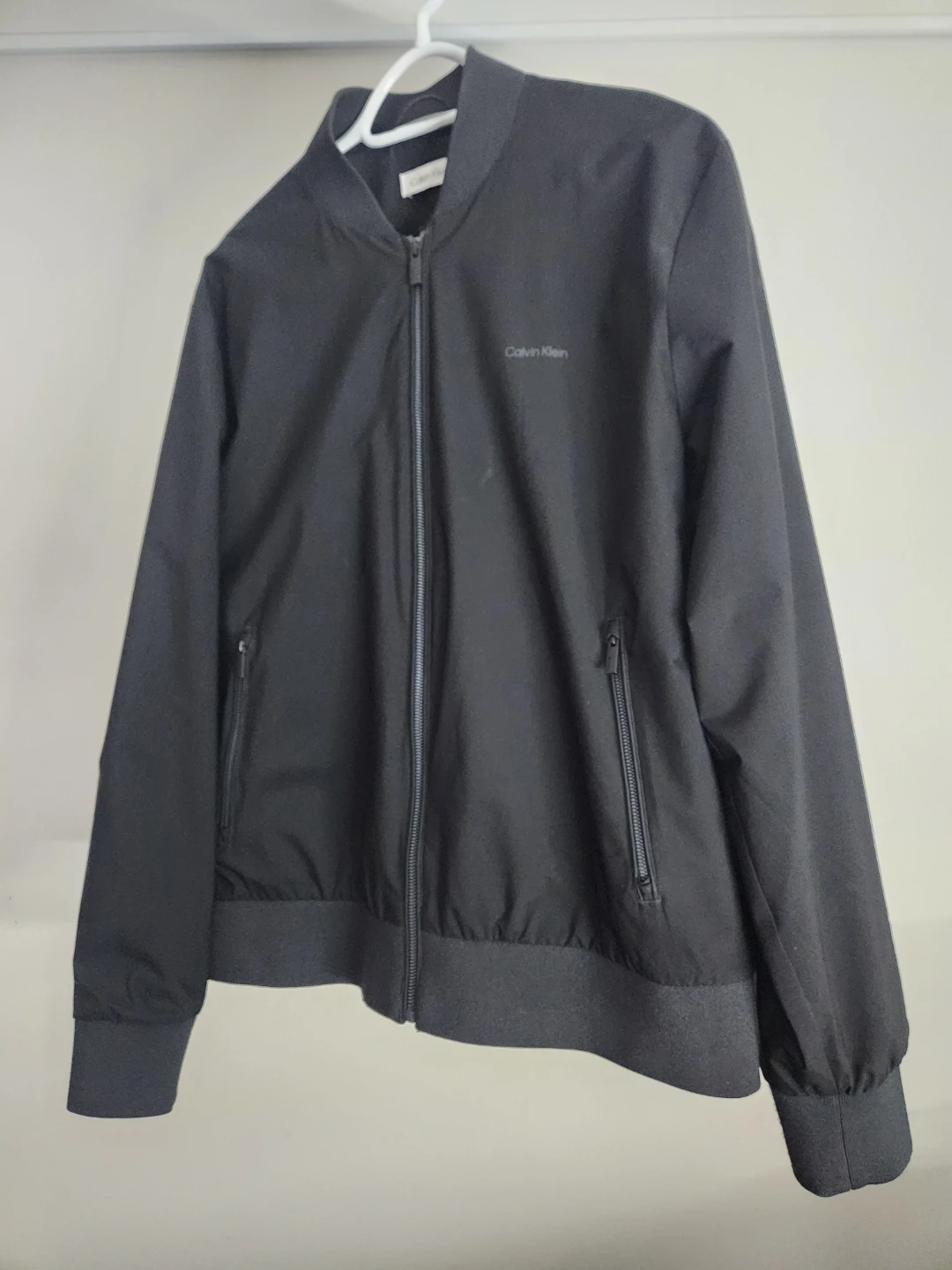 Calvin Klein Bomber Jacket - Black, Size L