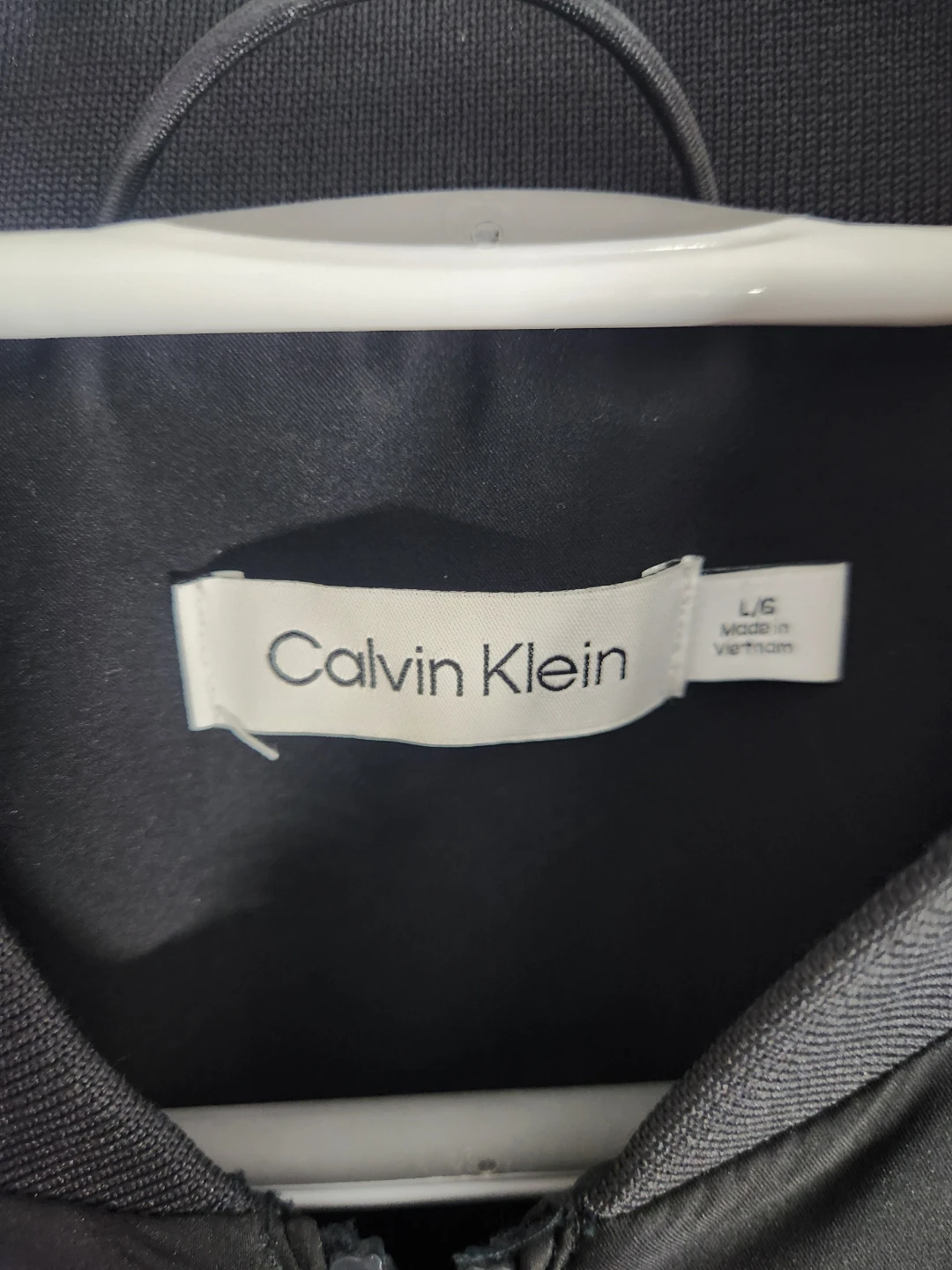 Calvin Klein Bomber Jacket - Black, Size L - photo 2
