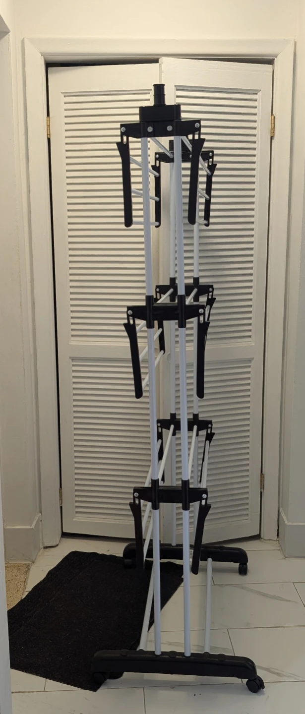 Multi-Tier Drying Rack with Wheels - photo 2