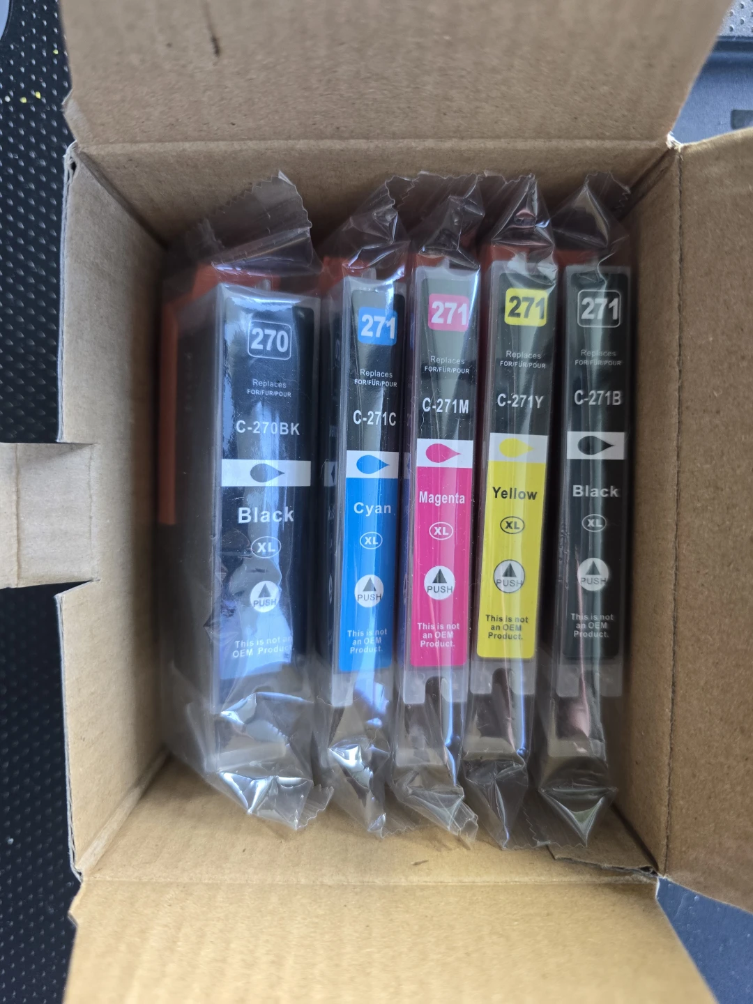 Canon 270/271 XL Ink Cartridges – 5-Pack – NEW/Unopened