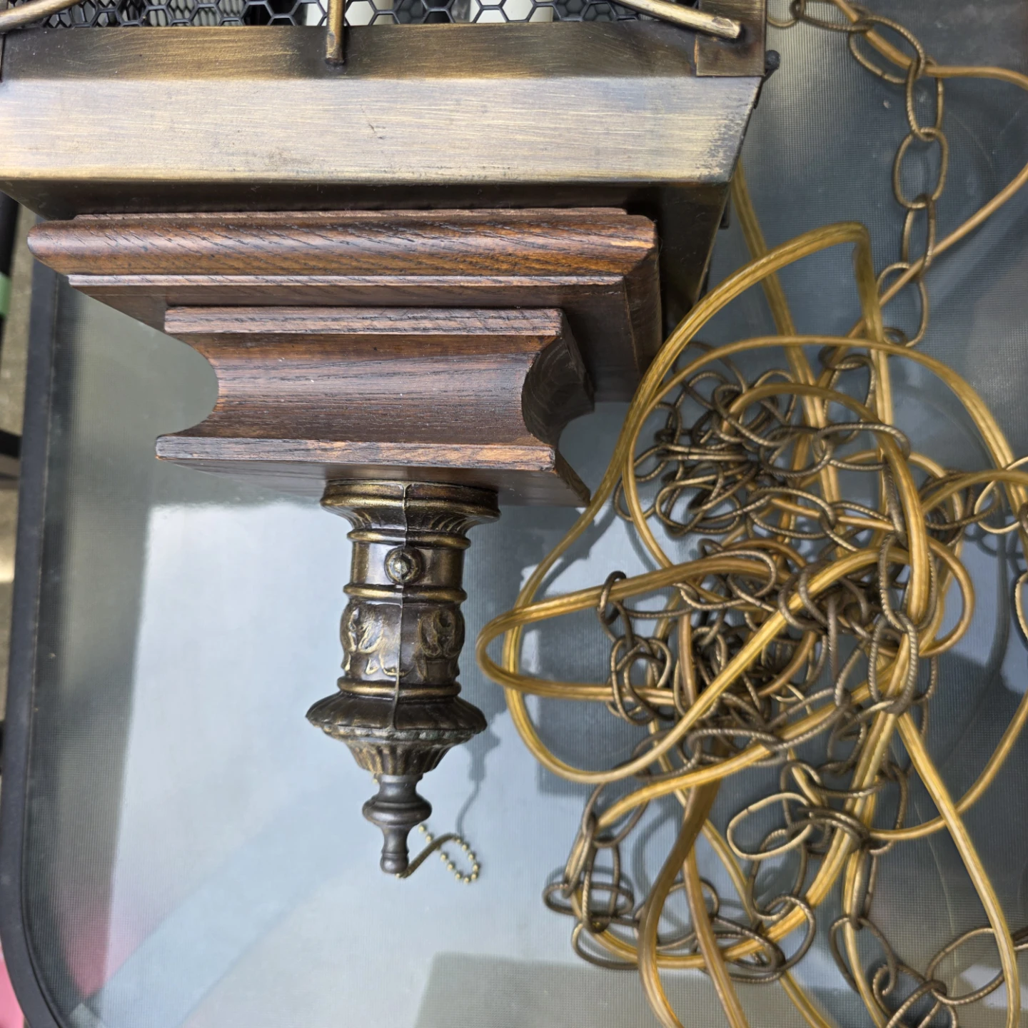 Vintage Hanging Lantern with Candle Bulbs - photo 2