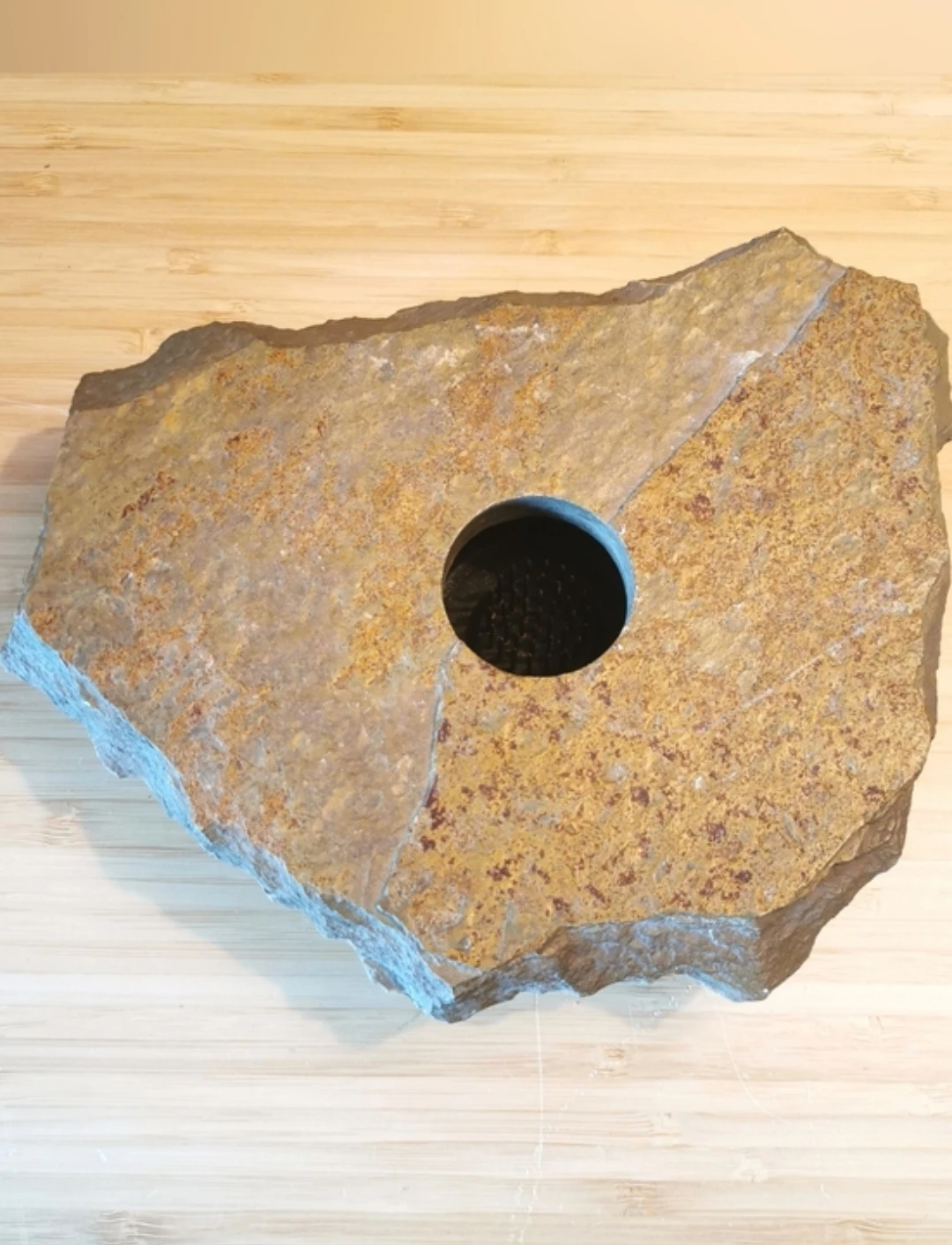 Natural Rock Ikebana Vase w/ Flower Frog – Pacific Rain Vase