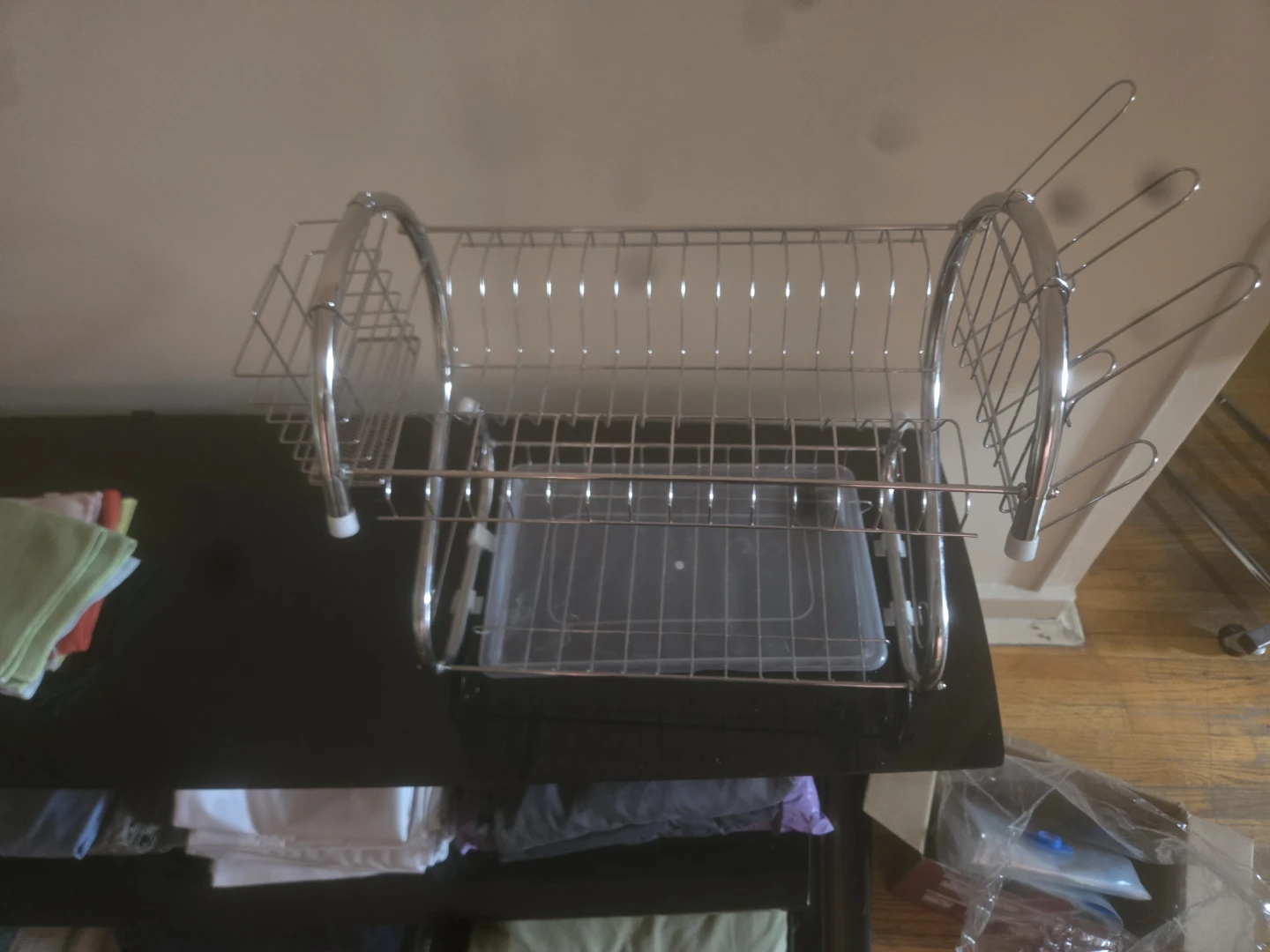 Chrome Dish Rack with Drip Tray