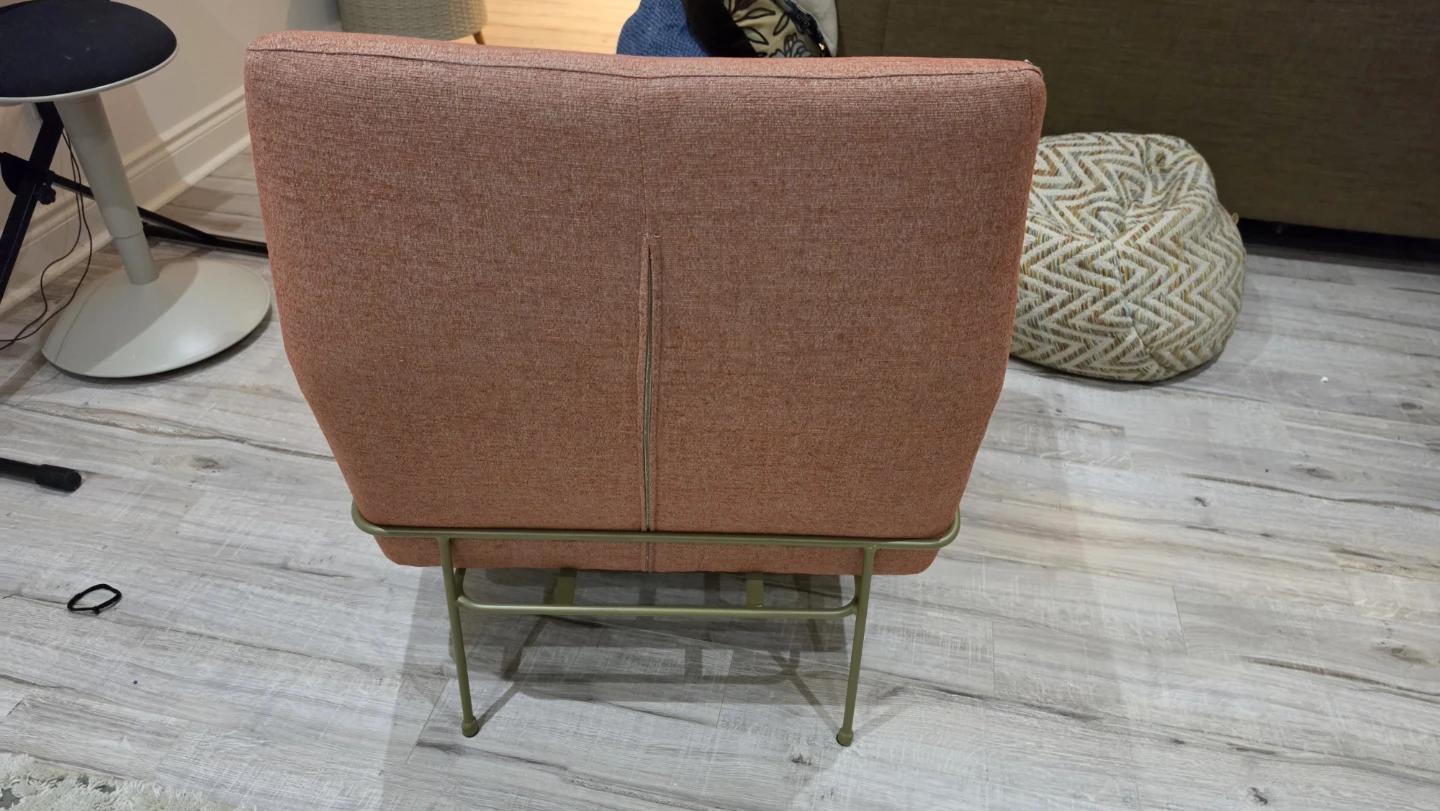 Salmon Pink Accent Chair - photo 3